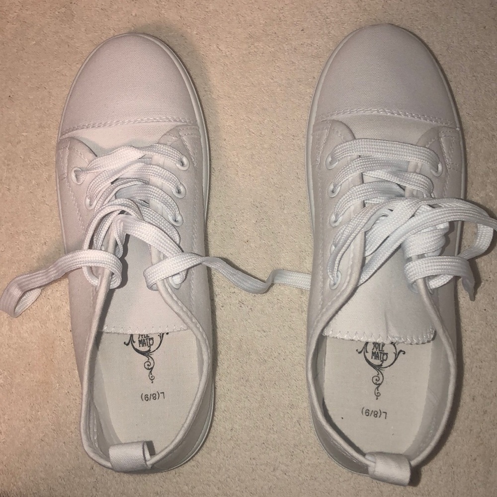 Brand new white shoes